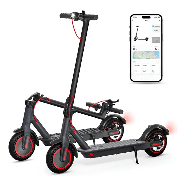 Patinete Elétrico Adulto, 350w De Potência Máxima, 30 Km/h Preto l