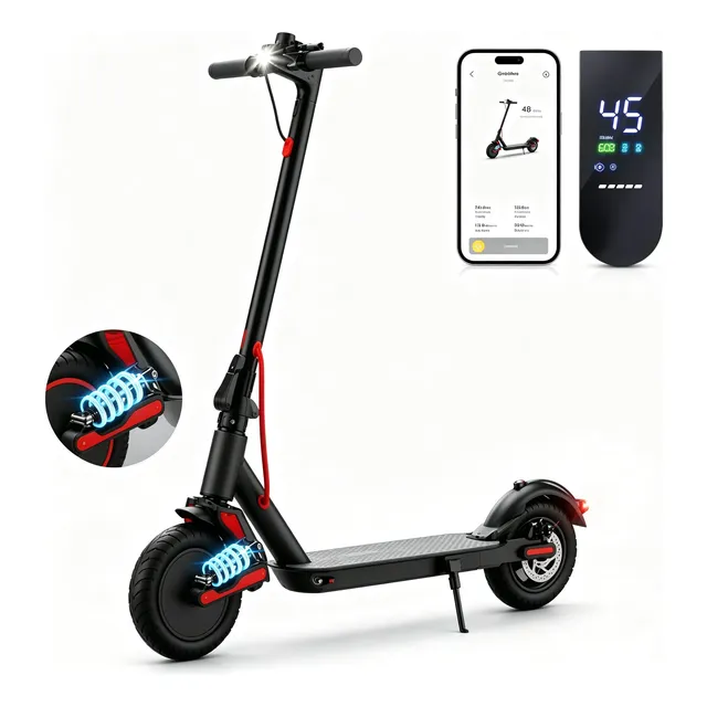 Patinete Elétrico Adulto 350w 32 Km/h Dobrável Bluetooth Preto