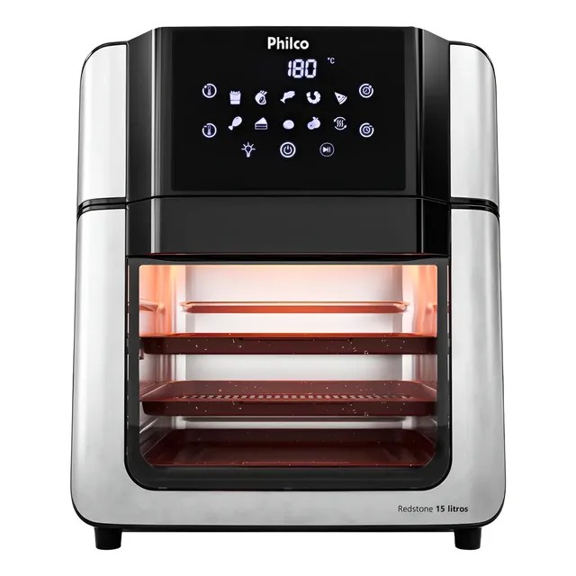 Air Fryer Oven Philco 15l Painel Digital Paf15a Cor Preto 127v